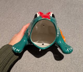 Vaso ceramica rana colorata