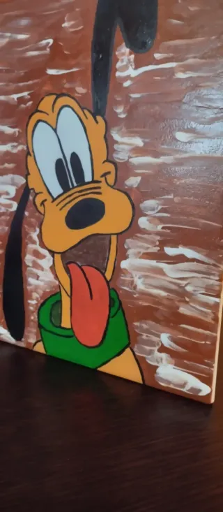 Dipinto . Pluto Walt  Disney
