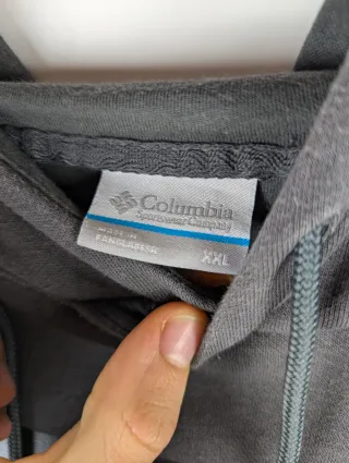 Sudadera Columbia Logo Vintage Gris XXL