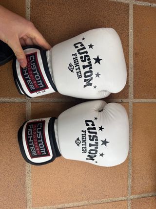 Guantes Custom Fighter 14 oz Blancos