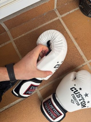 Guantes Custom Fighter 14 oz Blancos