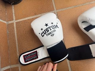 Guantes Custom Fighter 14 oz Blancos