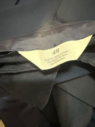 Traje azul marino T. 14-15 años