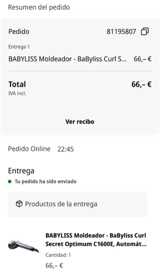 Moldeador de pelo BaByliss Paris Curl Secret Optim