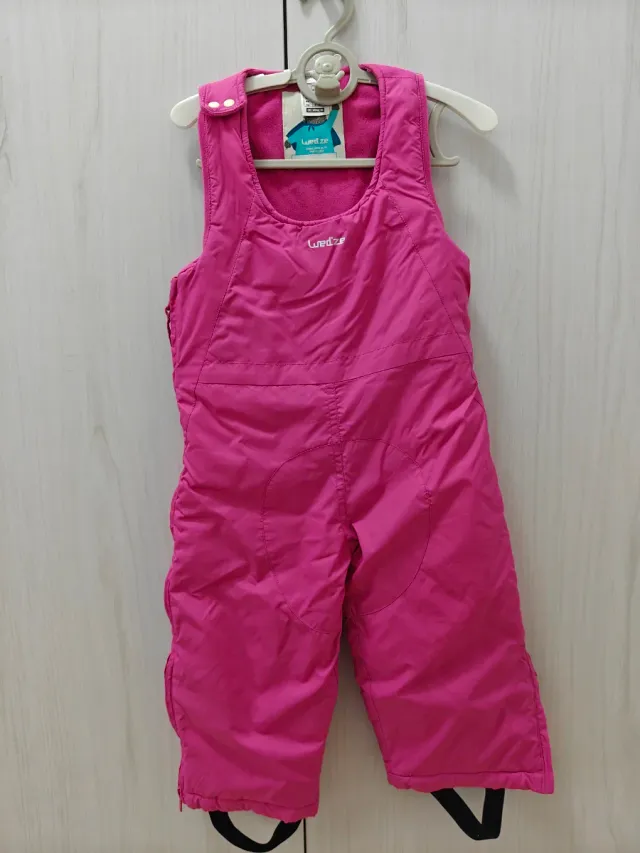Pantalón de esquí Wedze rosa 18 meses
