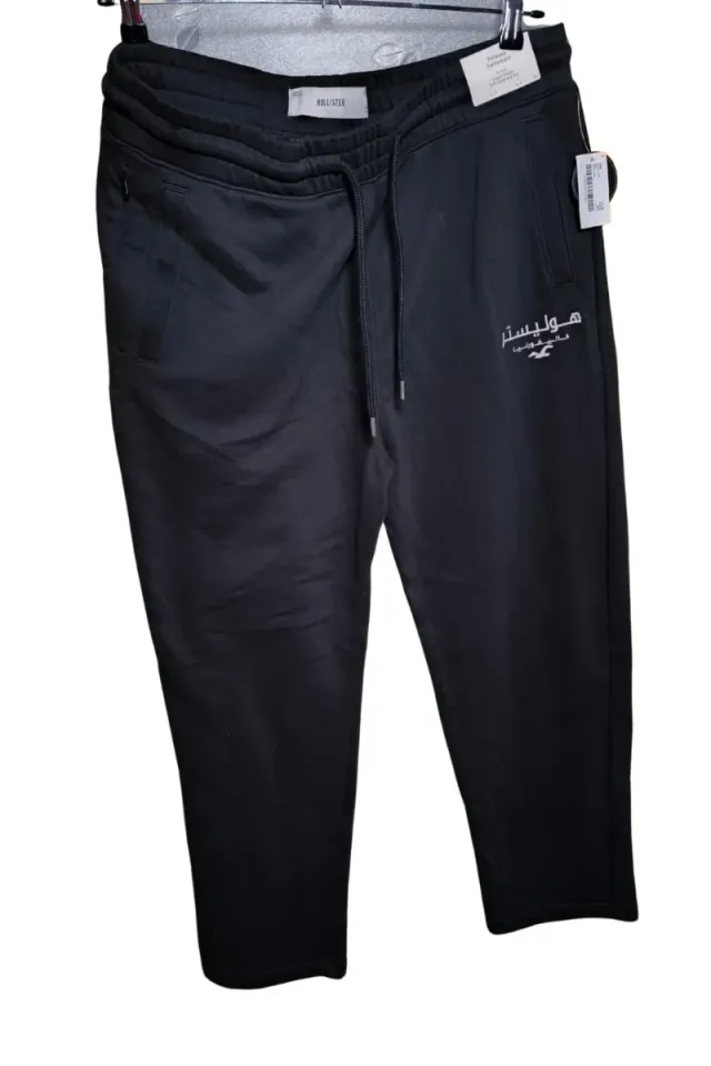 Pantalón Jogger Hollister Negro Talla XL