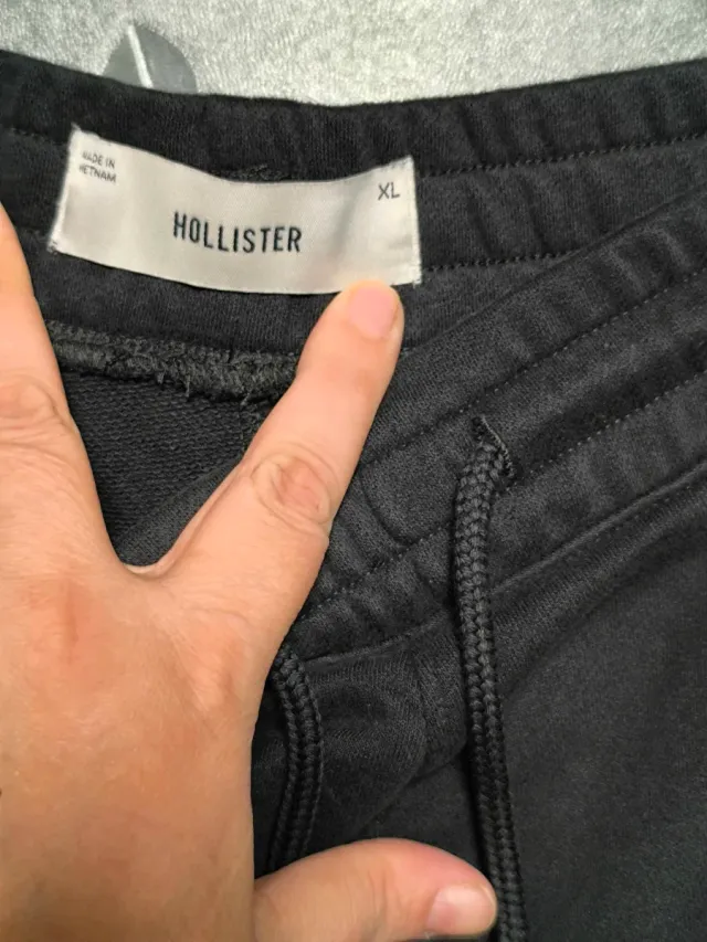 Pantalón Jogger Hollister Negro Talla XL