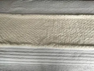 Chal señora lana fina beige/blanco