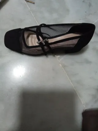 Zapatos Zara Malla Negro Talla 36 Nuevos