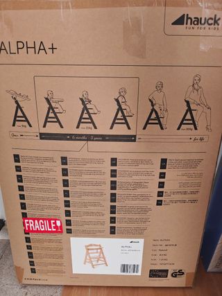 Trona evolutiva Hauck Alpha+ 2 bandejas