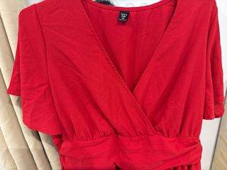 Vestido rojo fiesta XXL