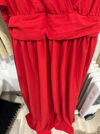 Vestido rojo fiesta XXL