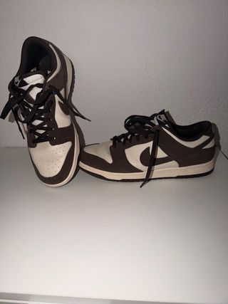 Nike Dunk Low Retro Marrón y Blanco Originales