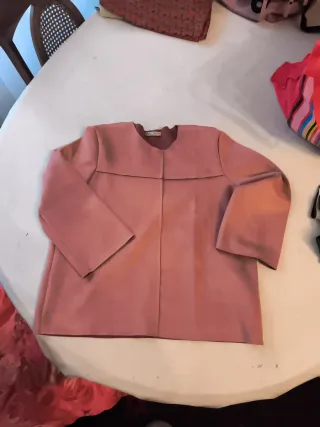 Jersey Zara Terciopelo Rosa Talla S