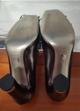 Zapatos tacón Dolce & Gabbana grises/plateados