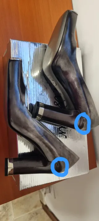 Zapatos tacón Dolce & Gabbana grises/plateados