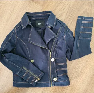 Chaqueta vaquera con cremallera