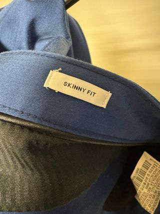 Pantalón Zara Azul Talla 40 Elegante