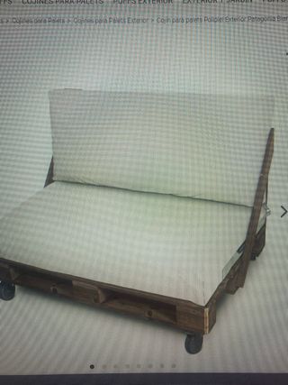 Cojines Puf Exterior Náuticos Blanco