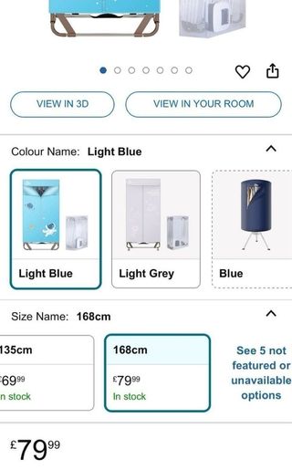 Secador de ropa Uten eléctrico interior