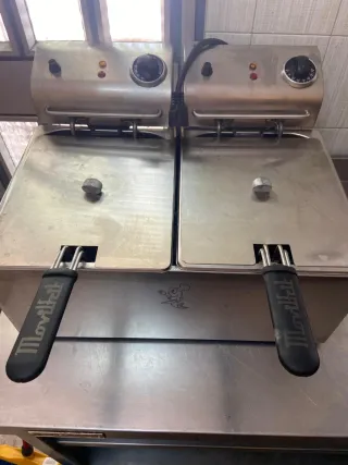 Freidora doble hostelería acero inoxidable
