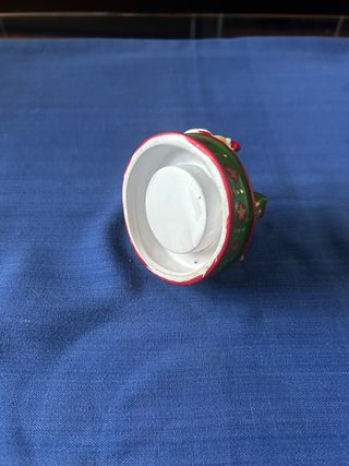 Portavelas Navideño Oso, Caballo, árbol