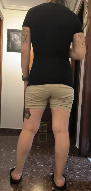 Pantalón premamá beige