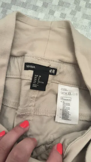 Pantalón premamá beige