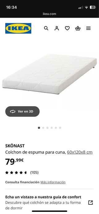 Cuna y Colchón Ikea