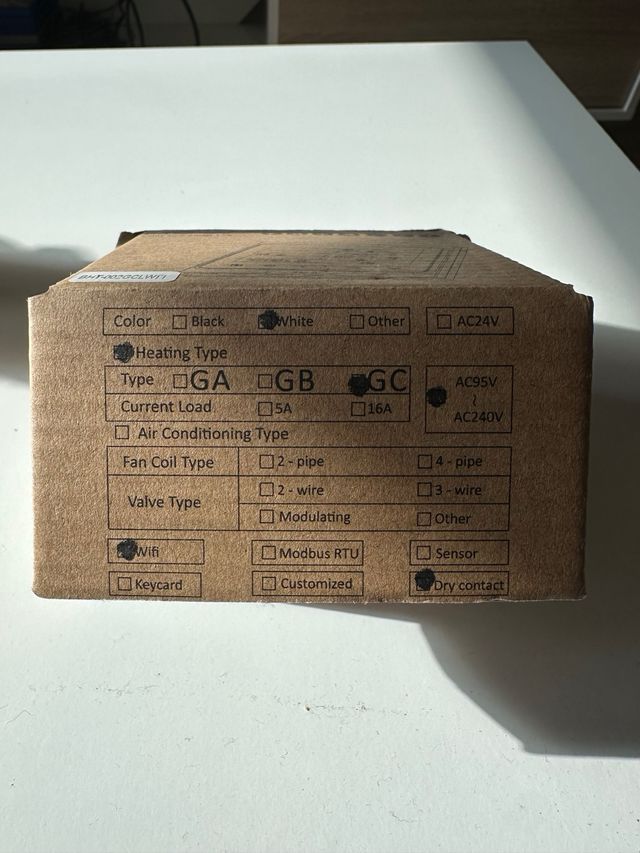 Termostato Moes WiFi Caldera