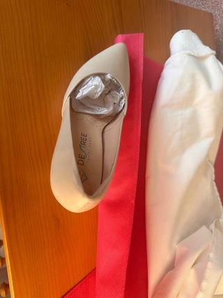 Zapatos tacón nude talla 37 (1 puesta)