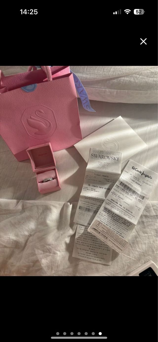 Anillo Swarovski Plata y Cristales