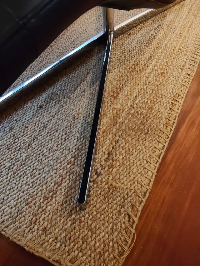 Diván / Sillón de piel negro