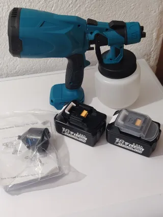 Pistola Pintura a batería + 2 Baterías