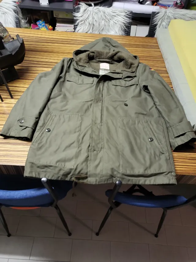 Parka uomo verde oliva