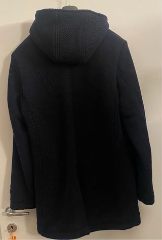 Giaccone blu con cappuccio uomo