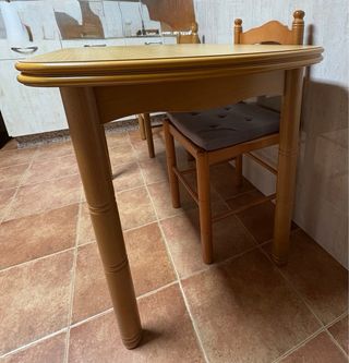 Tavolo da cucina estensibile in legno 120x70