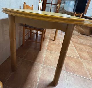 Tavolo da cucina estensibile in legno 120x70