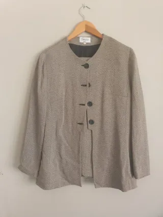 Cortefiel Chaqueta Gris Espiga