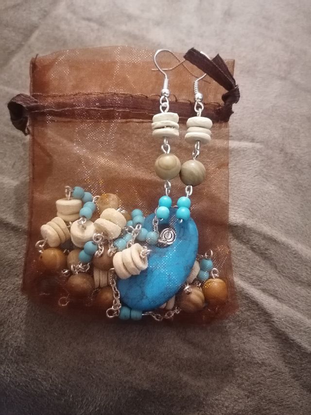 Conjunto Boho: Pulsera, Pendientes y Collar