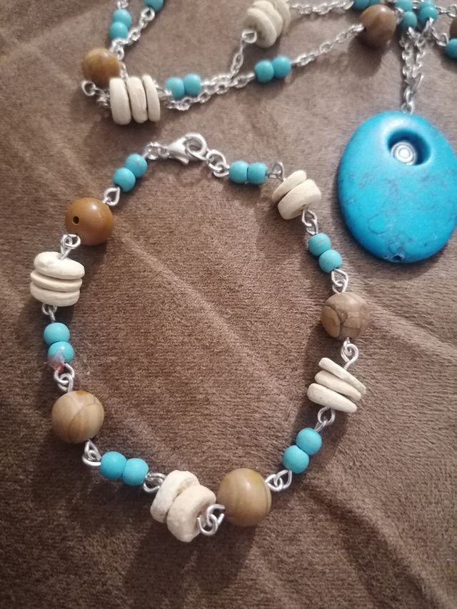 Conjunto Boho: Pulsera, Pendientes y Collar