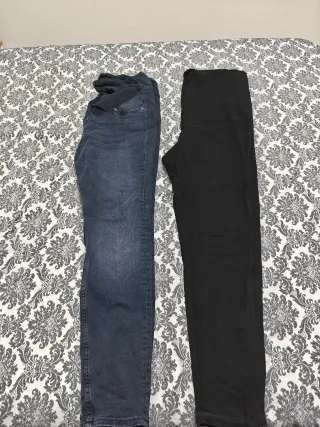 2 Pantalones Premamá H&M Talla XL