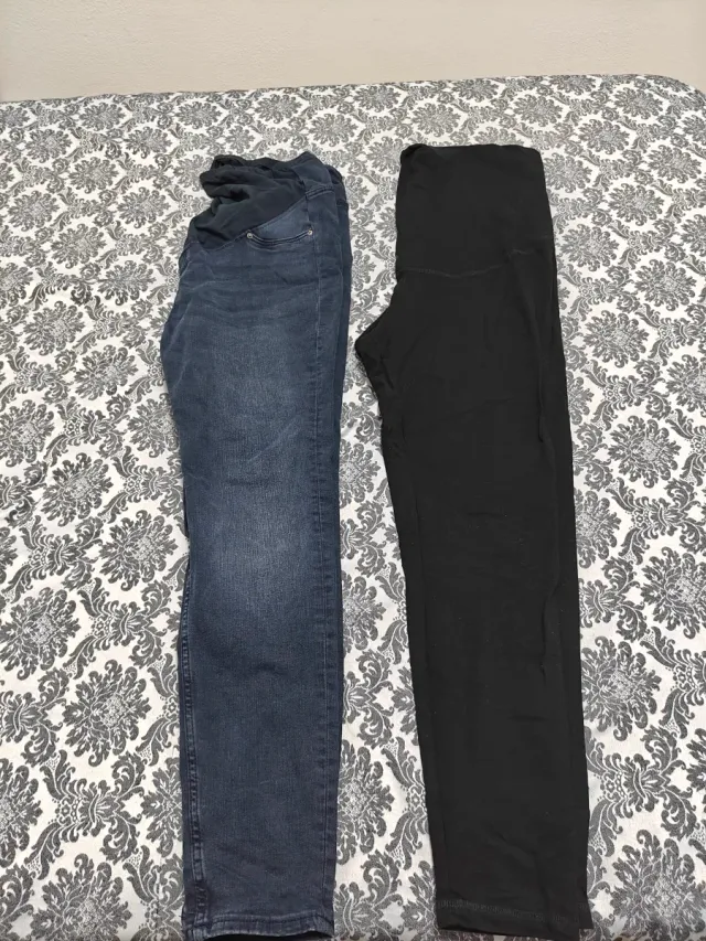 2 Pantalones Premamá H&M Talla XL