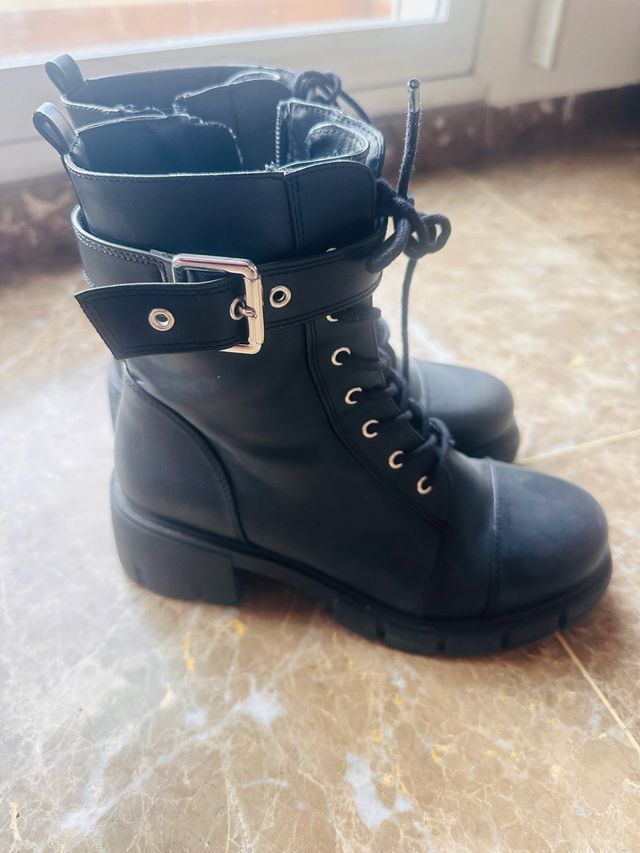 Botas militares negras talla 37