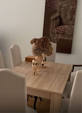 Mesa comedor extensible madera