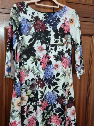 Vestido estampado floral mujer