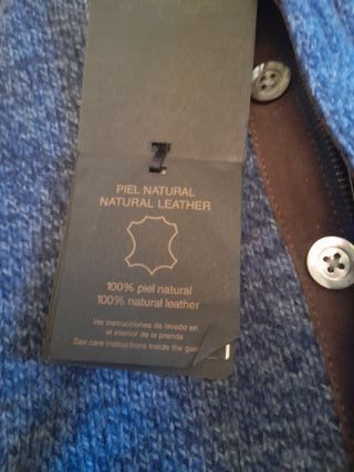 Massimo Dutti Jersey Azul Cuello Caja