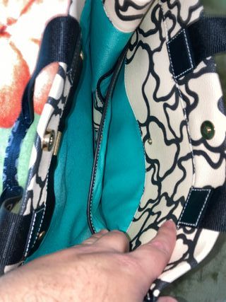 Bolso Tous Kaos Beige y Negro