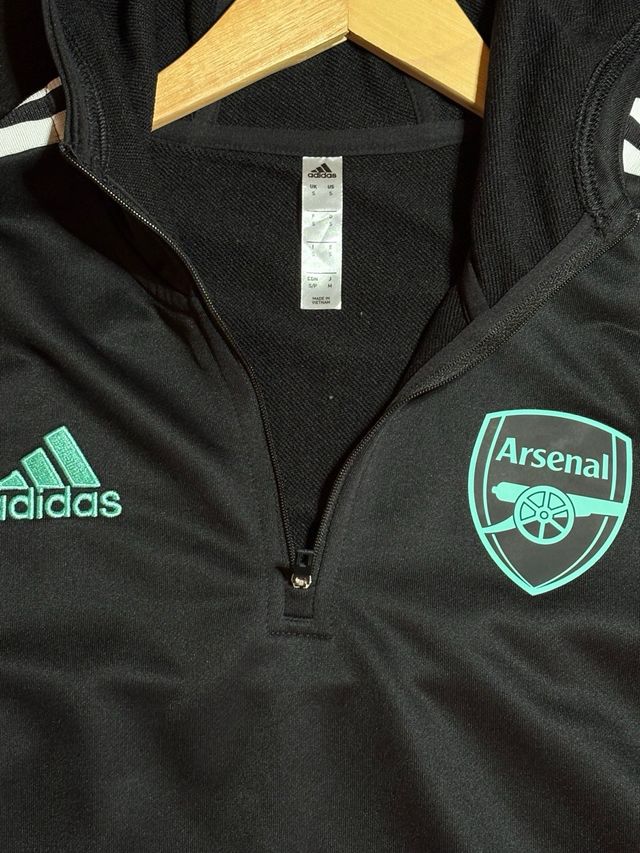 Chaqueta Arsenal FC Adidas Negra y Turquesa