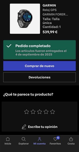Garmin Forerunner 965 Negro AMOLED